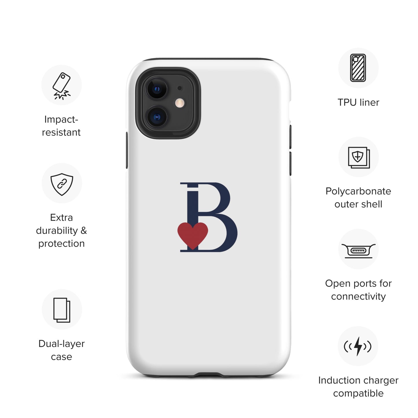 Tough Case for iPhone® Letter B