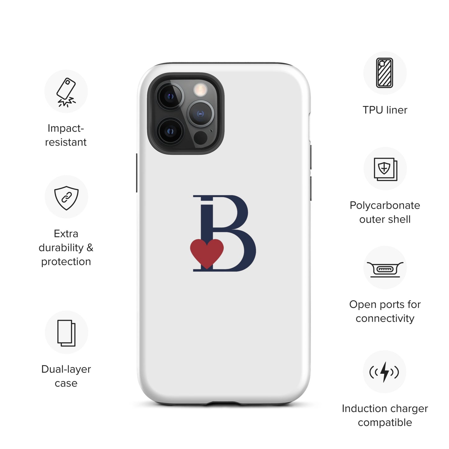 Tough Case for iPhone® Letter B