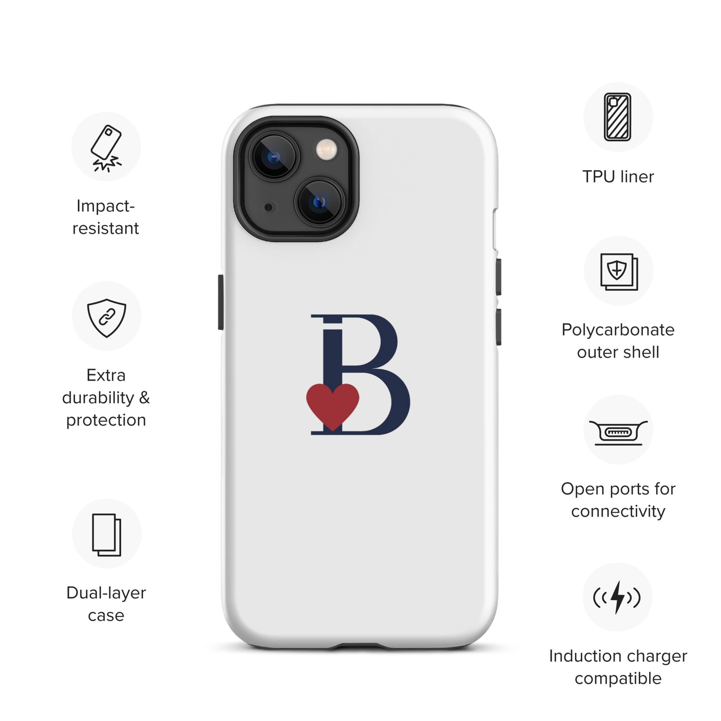 Tough Case for iPhone® Letter B