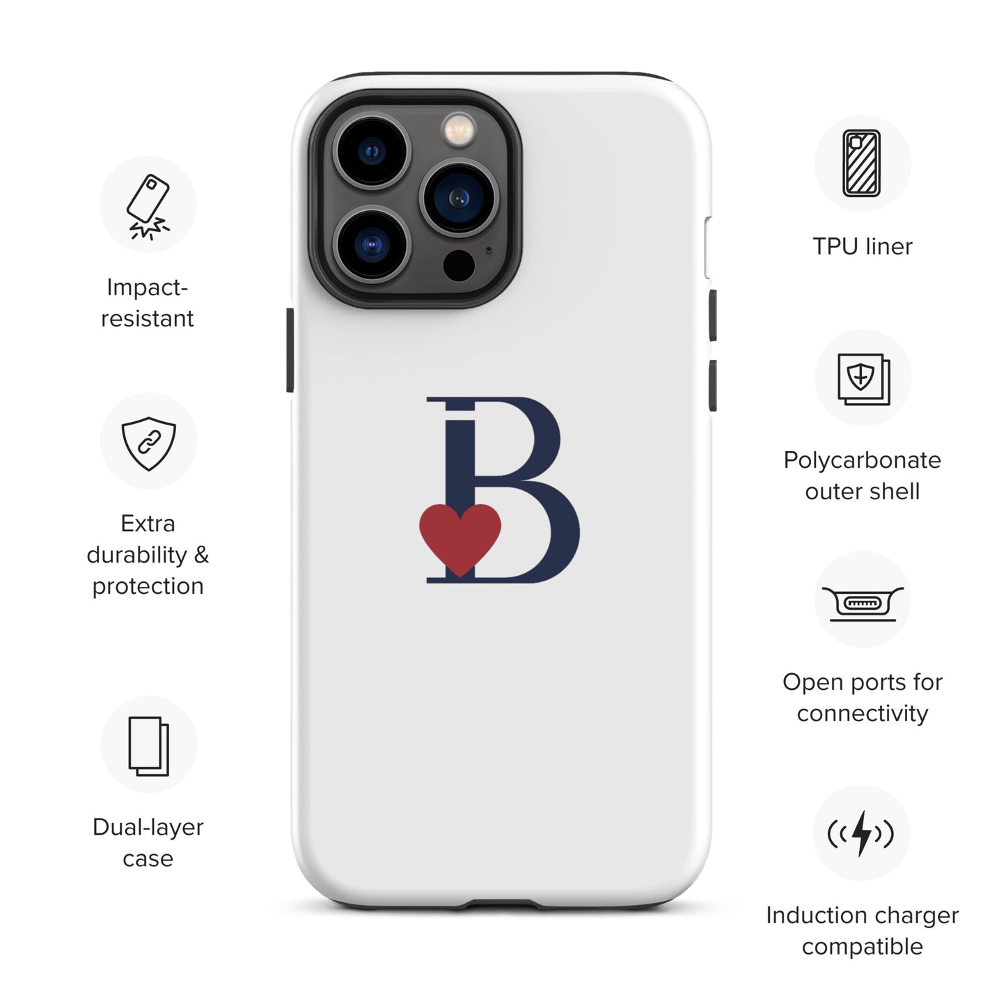 Tough Case for iPhone® Letter B