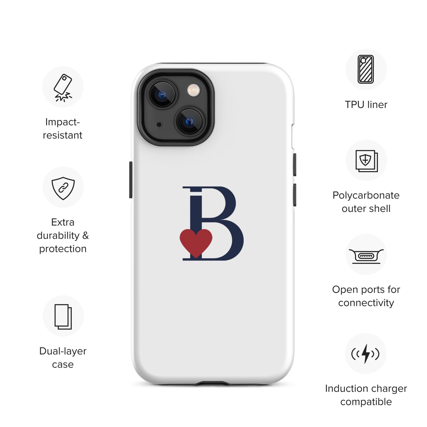 Tough Case for iPhone® Letter B