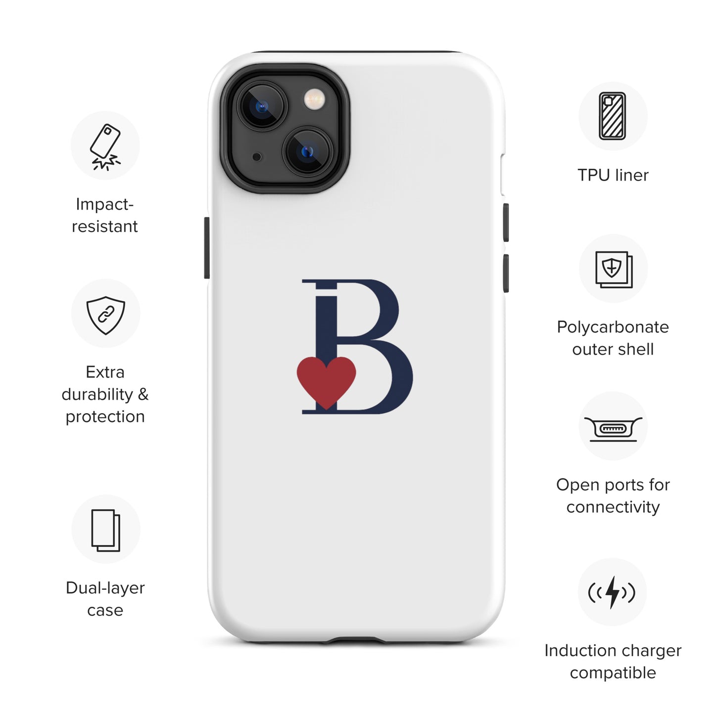Tough Case for iPhone® Letter B