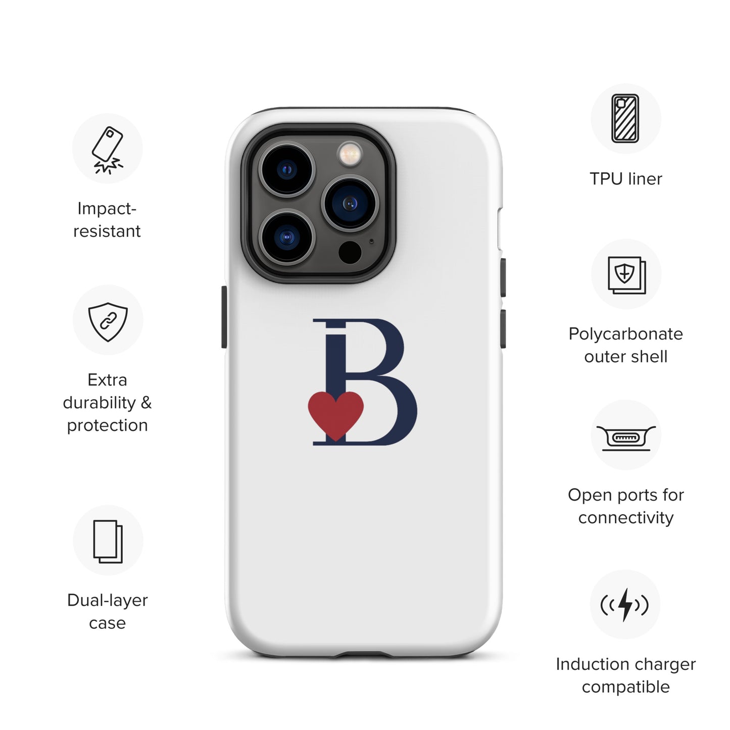 Tough Case for iPhone® Letter B