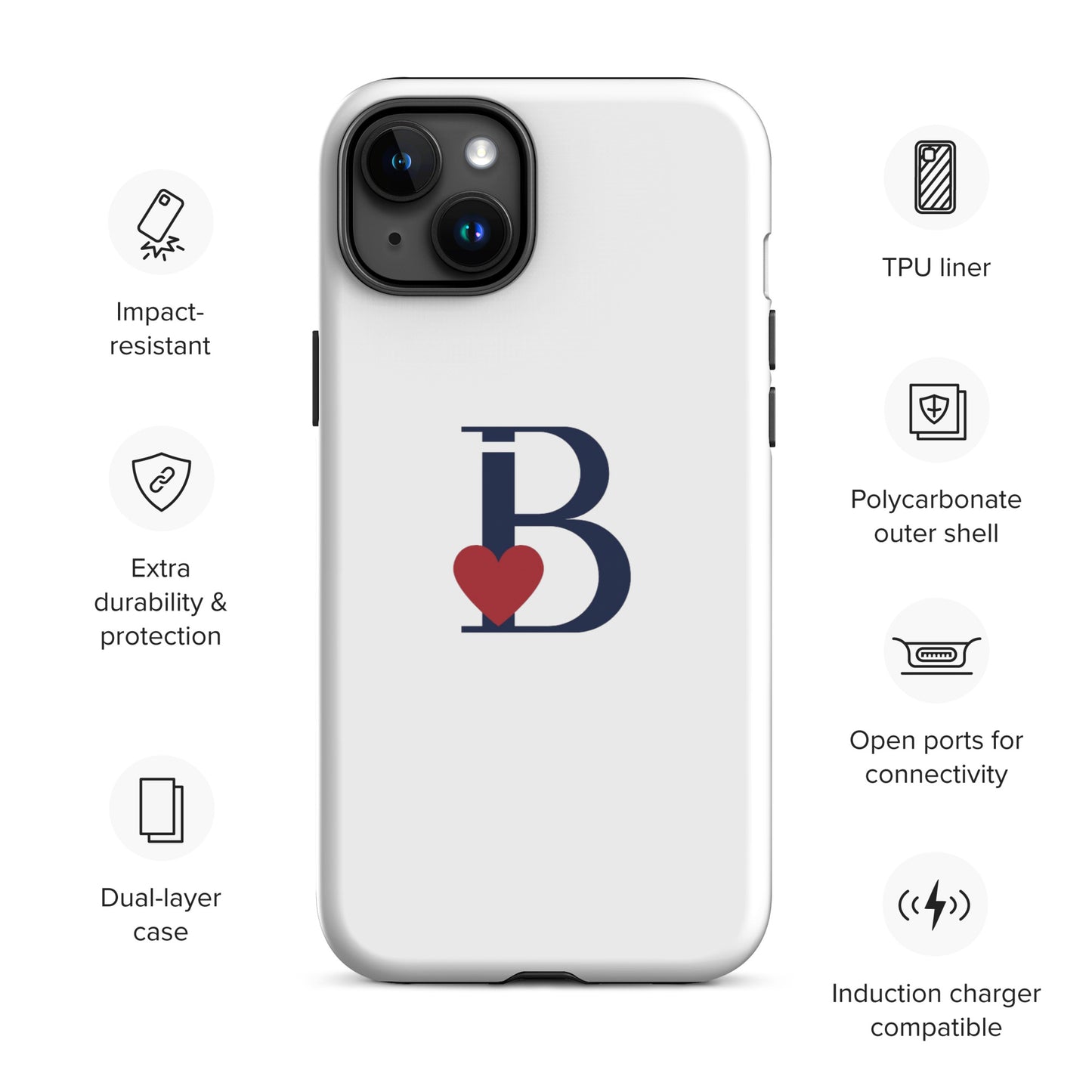 Tough Case for iPhone® Letter B