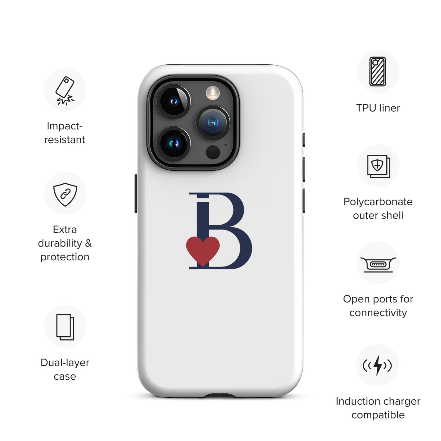 Tough Case for iPhone® Letter B