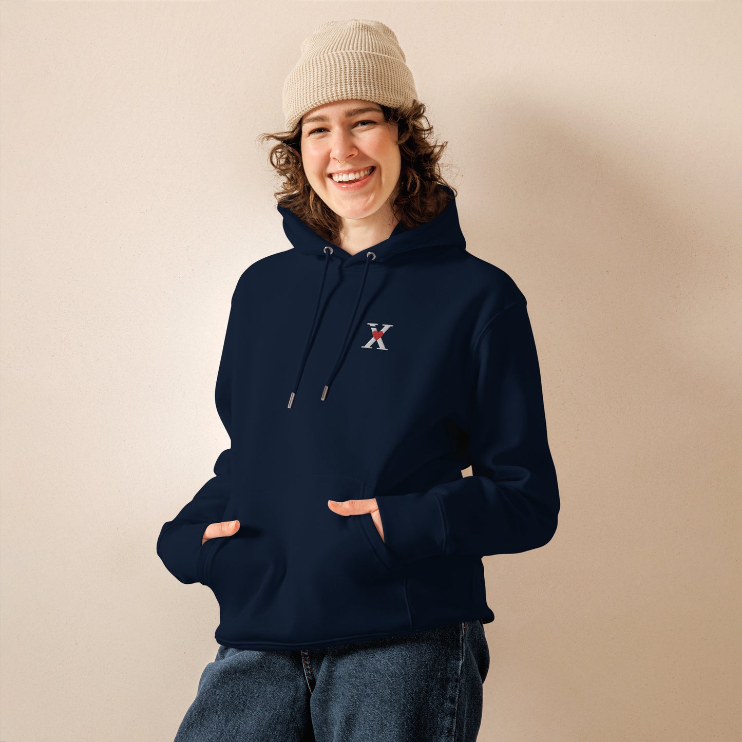 Adult Unisex Hoodie Letter X