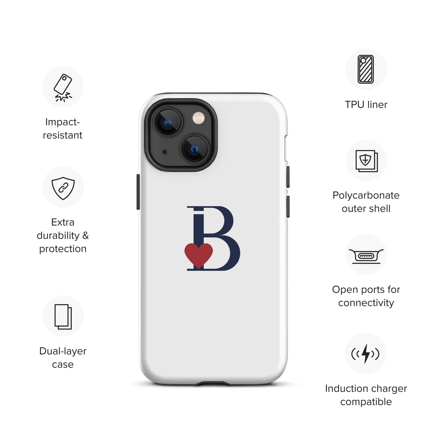 Tough Case for iPhone® Letter B
