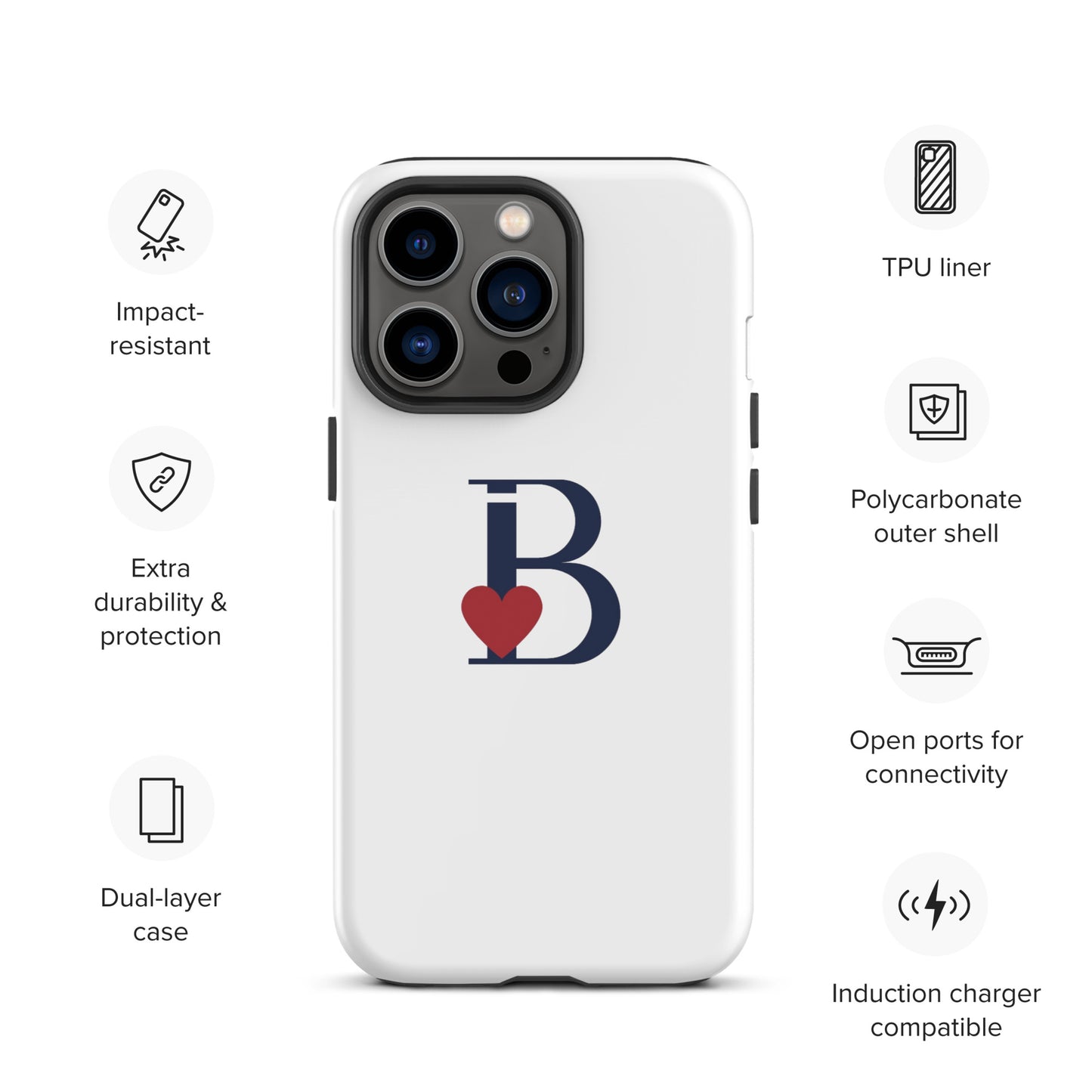Tough Case for iPhone® Letter B